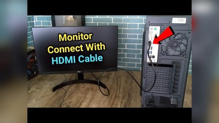 How to Connect Monitor to Cpu With Hdmi: Easy Step-by-Step Guide