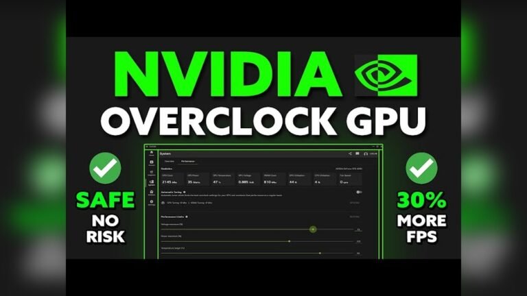 How to Overclock Nvidia Gpu: Boost Performance Safely & Easily