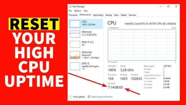 How to Reset Cpu Uptime: Quick and Easy Methods Revealed