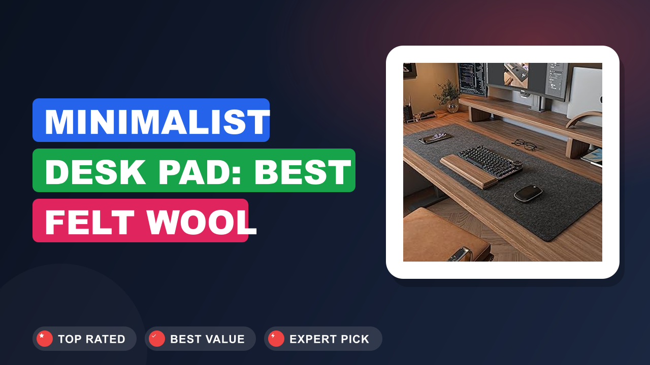 Minimalist Desk Pad: Best Felt Wool