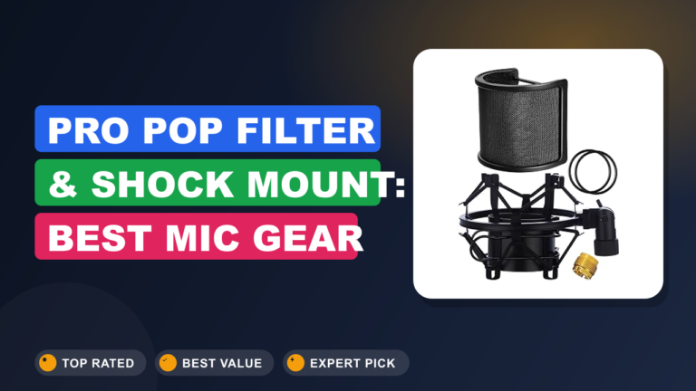 Pro Pop Filter & Shock Mount: Best Mic Gear